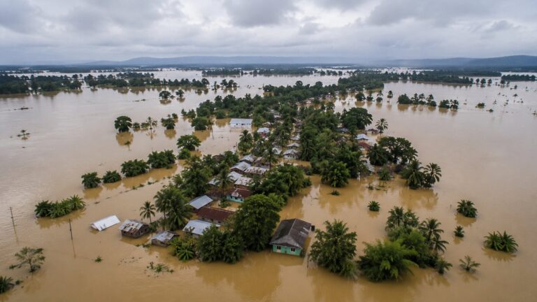 Aerial View of Assam Floods- AI